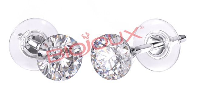 BJT3040T ORECCHINI CRYSTAL 4 TITANIO - Fontenova srl
