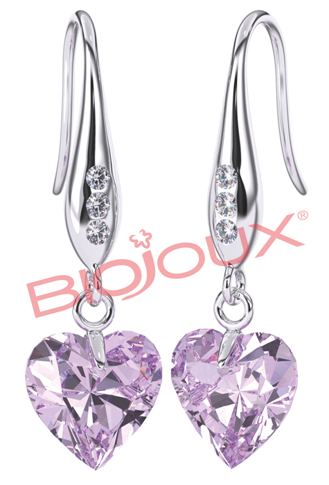 BJT721 ORECCHINI BOREAL HEART STAINLESS STEEL - Fontenova srl