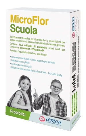 MICROFLOR SCUOLA 30 CAPSULE MASTICABILI - Fontenova srl