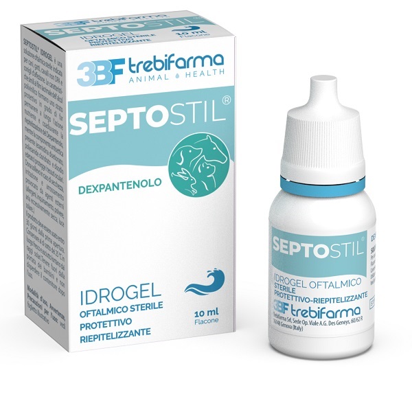 SEPTOSTIL SOLUZIONE OFTALMICA IDRATANTE EPITELIO PROTETTIVA LENITIVA LUBRIFICANTE PER CANI E GATTI 10 ML - Fontenova srl