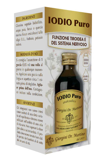IODIO PURO ANALCOLICO 100 ML - Fontenova srl
