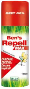 BEN'S REPELLENTE BIOCIDA 50% 100 ML - Fontenova srl
