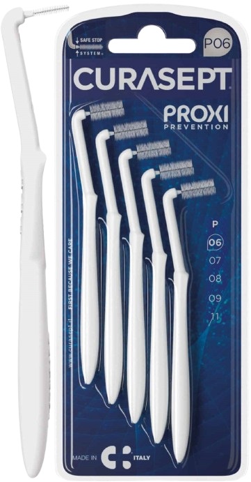 CURASEPT PROXI ANGLE P06 BIANCO/WHITE 5 PEZZI - Fontenova srl