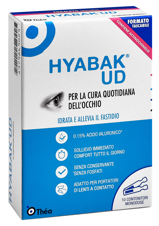 HYABAK UD SOSTITUTO LACRIMALE 10 MONODOSI 4 G - Fontenova srl