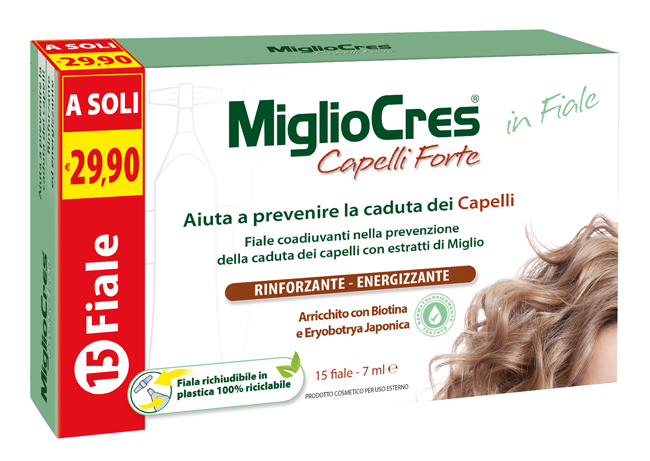 MIGLIOCRES FORTE 15 FIALE TRATTAMENTO DERMOCOSMETICO - Fontenova srl
