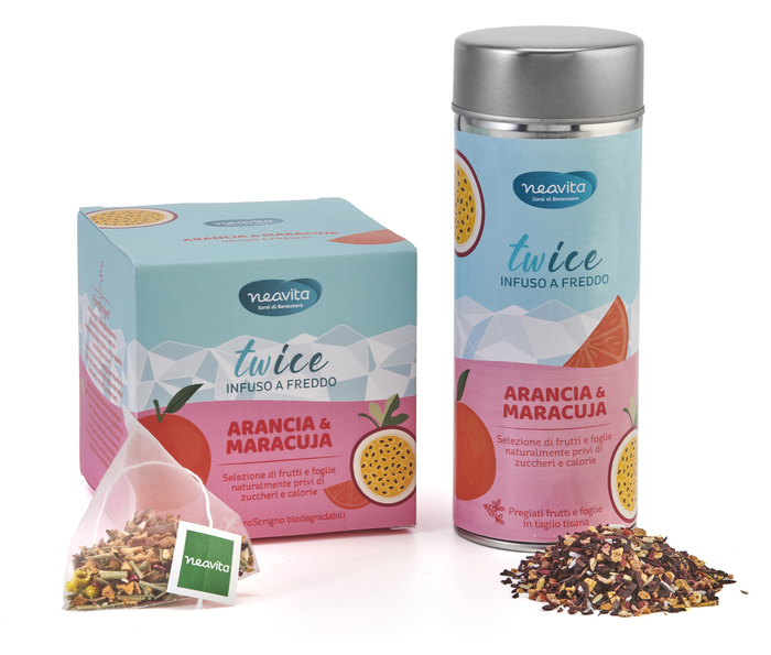 INFUSO TWICE ARANCIA E MARACUJA FILTROSCRIGNO 15 FILTRI 3,5 G - Fontenova srl