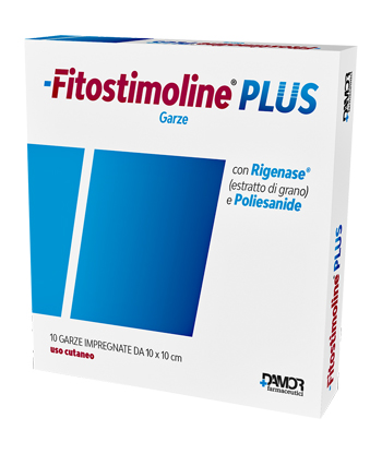 GARZA FITOSTIMOLINE PLUS 10X10 CM 10 PEZZI - Fontenova srl