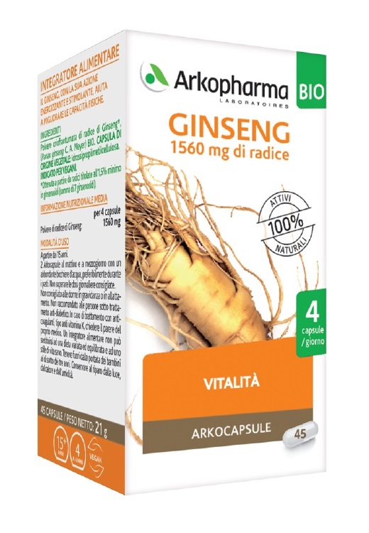 ARKOCPS GINSENG 45 CAPSULE BIO - Fontenova srl