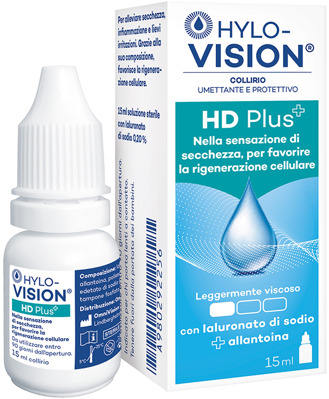 HYLOVISION HD PLUS COLLIRIO UMETTANTE E PROTETTIVO 15 ML - Fontenova srl