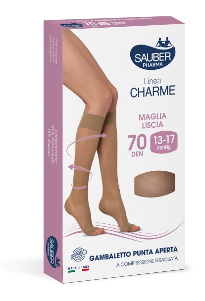 SAUBER GAMBALETTO OPEN TOE 70 DENARI MAGLIA LISCIA NEUTRO BEIGE TAGLIA 4 - Fontenova srl