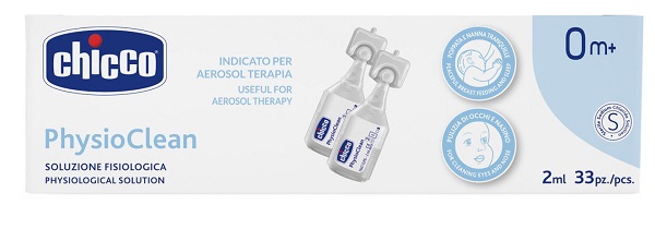 CHICCO SOLUZIONE PHYSIOCLEAN 2 ML 33 PEZZI - Fontenova srl