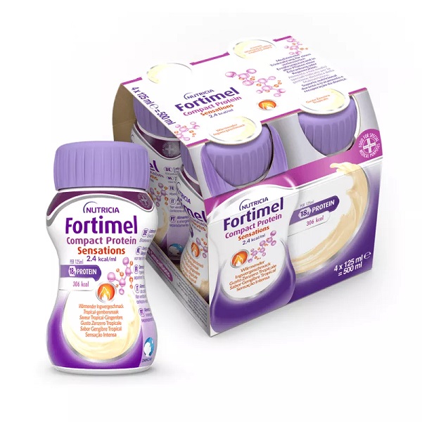 FORTIMEL COMPACT PROTEIN HOT TROPICAL ZENZERO 4 X 125 ML - Fontenova srl