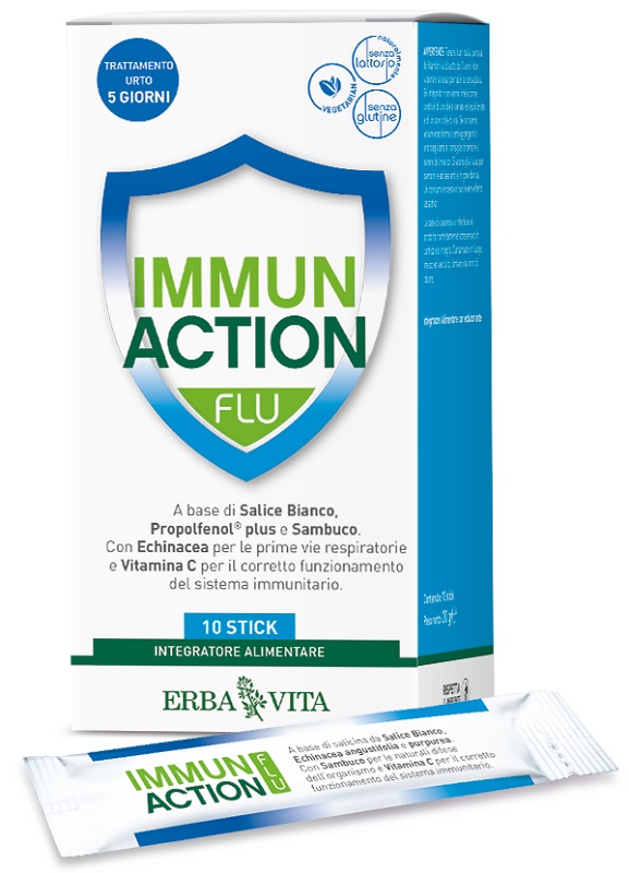 IMMUN ACTION FLU 10 STICKPACK - Fontenova srl