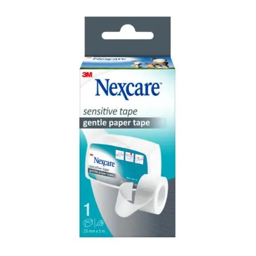 CEROTTO SU ROCCHETTO NEXCARE SENSITIVE TAPE 2,5X500CM CON DISPENSER - Fontenova srl