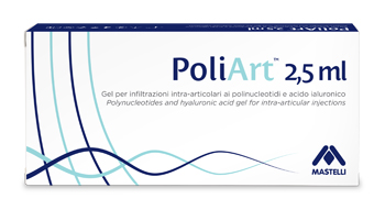 SIRINGA INTRA-ARTICOLARE PRERIEMPITA POLIART 2,5ML POLINUCLEOTIDI 10MG/ML E ACIDO IALURONICO 10MG/ML 2,5 ML - Fontenova srl