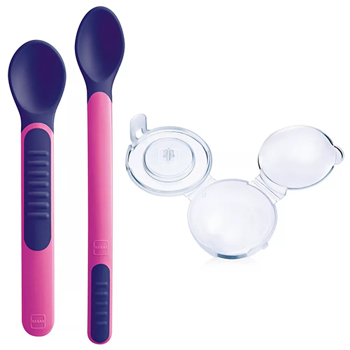 MAM HEAT SENSITIVE SPOONS & COVER 6+ FEMMINA - Fontenova srl