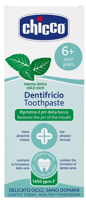 CHICCO DENTIFRICIO MENTA DOLCE 6 ANNI+ CON FLUORO - Fontenova srl