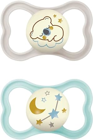 MAM AIR NIGHT SUCCHIETTO 16+ MESI SILICONE NEUTRO 2 PEZZI - Fontenova srl