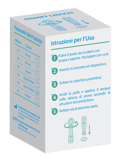 LANCETTE PUNGIDITO DIASOFT LANCET 25 PEZZI - Fontenova srl