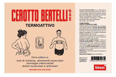 BERTELLI CEROTTO MED GRANDE 24 X 16 CM - Fontenova srl