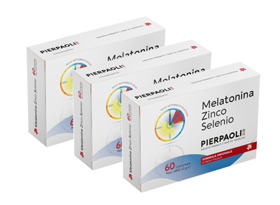 MELATONINA ZINCO SELENIO PIERPAOLI PROMO PACK 3 PEZZI - Fontenova srl