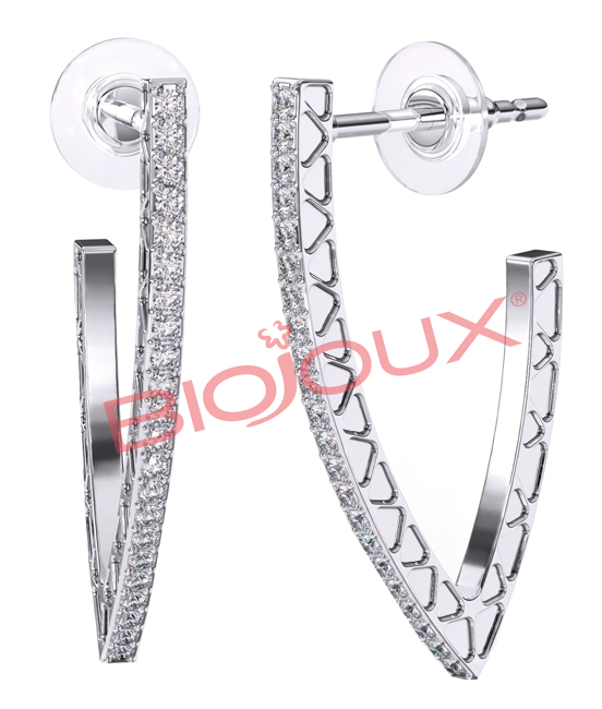 BJT205 ORECCHINI SIDNEY BOW STAINLESS STEEL - Fontenova srl