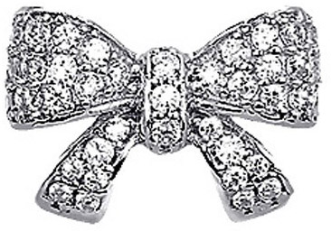 BJT208 ORECCHINI BOW TIE CRYSTAL STAINLESS STEEL - Fontenova srl
