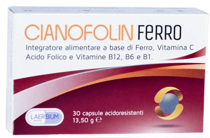 CIANOFOLIN FERRO 30 CAPSULE ACIDORESISTENTI - Fontenova srl
