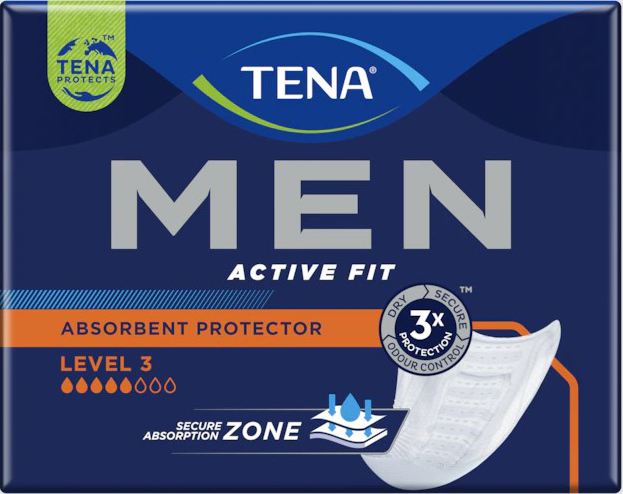 ASSORBENTE INCONTINENZA LEGGERA TENA MEN LIVELLO 3 DUOPACK 2 X 8 PEZZI - Fontenova srl