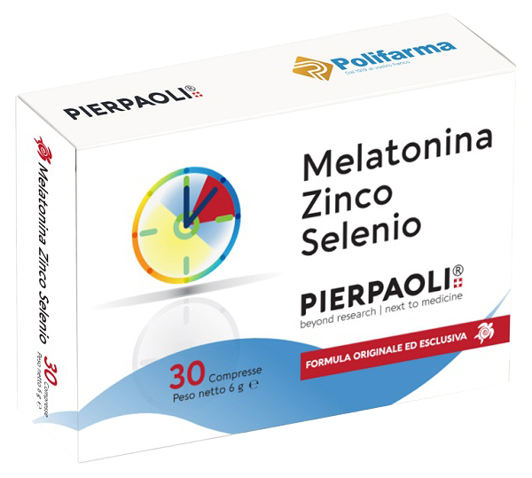MELATONINA ZINCO SELENIO PIERPAOLI 30 COMPRESSE - Fontenova srl