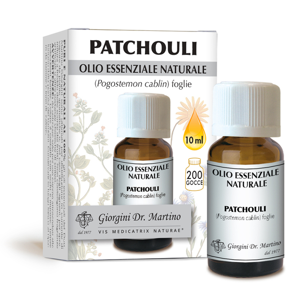 PATCHOULI OLIO ESSENZIALE NATURALE FOGLIE 10 ML - Fontenova srl