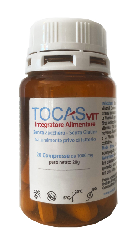 TOCASVIT 20 COMPRESSE SENZA ZUCCHERI - Fontenova srl
