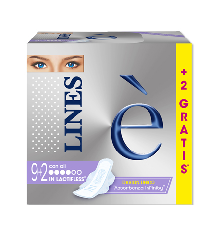 LINES E' ASSORBENTI CON ALI 9+2 PEZZI - Fontenova srl