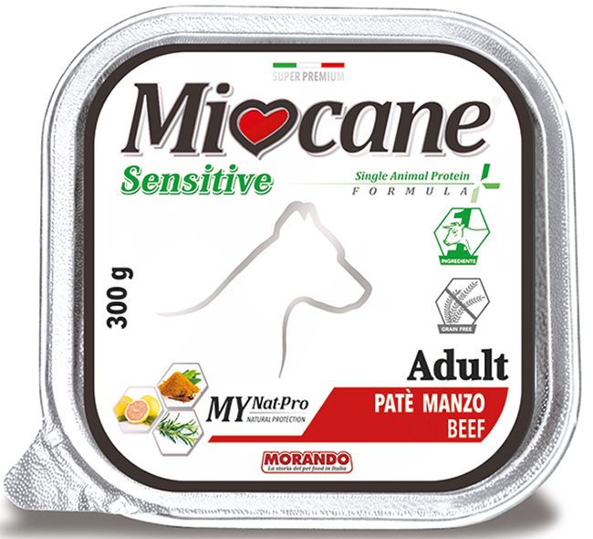 SENSITIVE SINGLE ANIMAL PROTEIN FORMULA ADULT PATE' MANZO 300 G - Fontenova srl