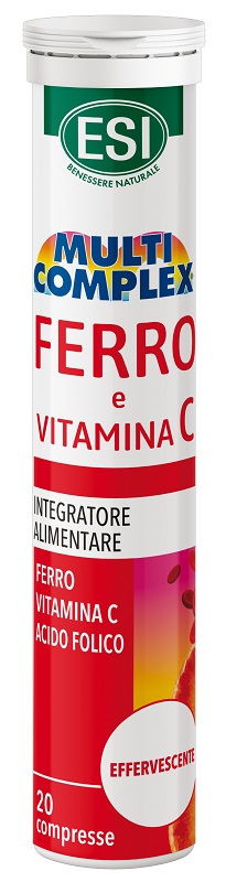 ESI MULTICOMPLEX FERRO VITAMINA C 20 COMPRESSE EFFERVESCENTI - Fontenova srl