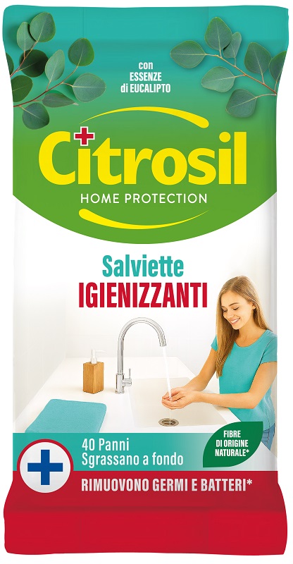 CITROSIL SALVIETTE IGIENIZZANTI EUCALIPTO 40 PEZZI - Fontenova srl