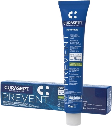 CURASEPT PREVENT DENTIFRICIO 75 ML - Fontenova srl