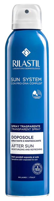 RILASTIL SUN SYSTEM DOPOSOLE SPRAY TRASPARENTE DOPOSOLE IDRATANTE E RINFRESCANTE 200 ML - Fontenova srl