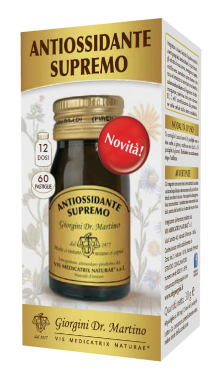 ANTIOSSIDANTE SUPREMO 60 PASTIGLIE - Fontenova srl