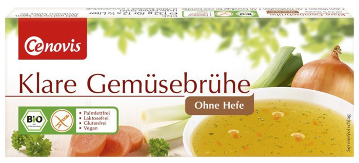 DADO CENOVIS VEGETALE BIO SENZA LIEVITO 9,3% DI VERDURE 12 CUBETTI - Fontenova srl