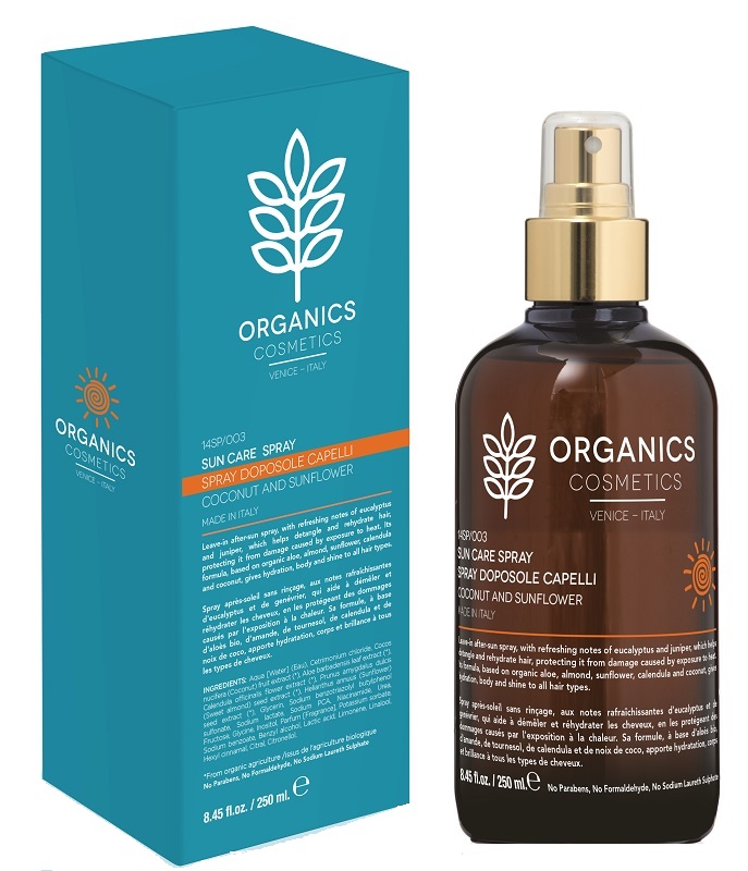ORGANICS PHARM SUN CARE SPRAY DISTRICANTE DOPOSOLE CAPELLI 250 ML - Fontenova srl