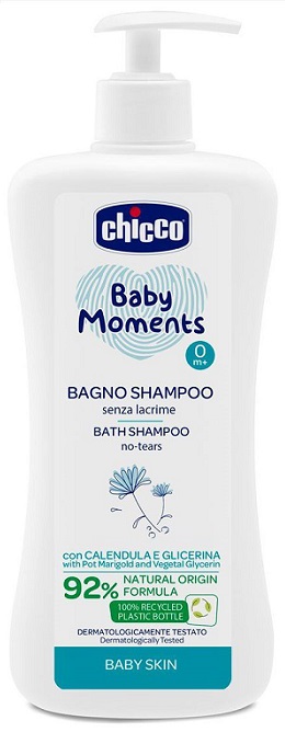 CHICCO BABY MOMENTS BAGNO SHAMPOO DELICATE 500 ML - Fontenova srl