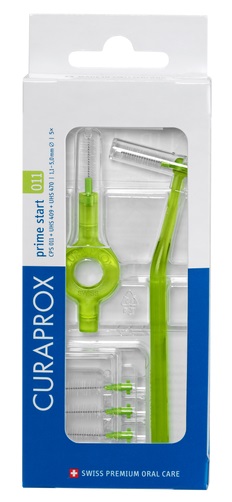 CURAPROX CPS 011 SCOVOLINO PRIME START 011 LIME GREEN 5 PEZZI - Fontenova srl