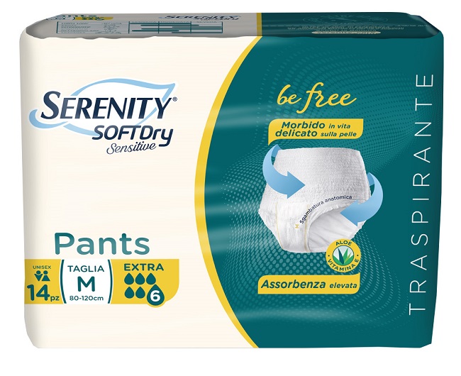 SERENITY PANTS SD SENSITIVE EXTRA M 14 PEZZI - Fontenova srl