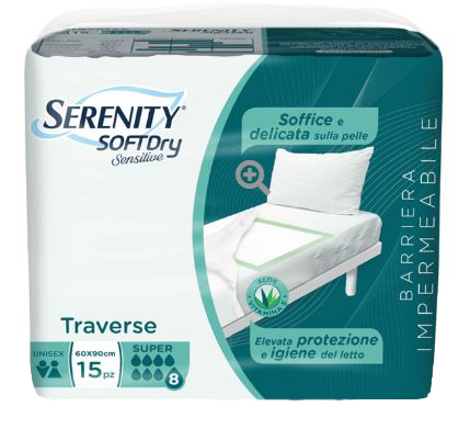 SERENITY TRAVERSA SD SENSITIVE SUPER 60X90 CM 15 PEZZI - Fontenova srl