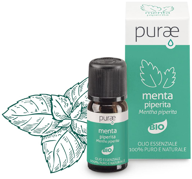PURAE OE MENTA BIO MENTHA PIPERITA PARTI AEREE 10 ML - Fontenova srl
