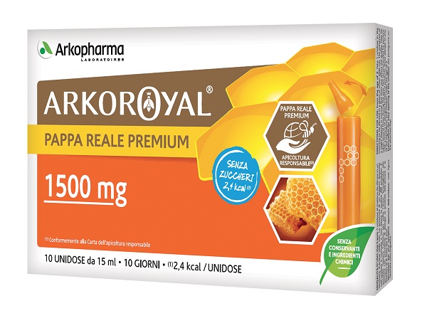 ARKOROYAL PAPPA REALE 1500MG SENZA ZUCCHERO 10 FLACONCINI DA 15 ML - Fontenova srl
