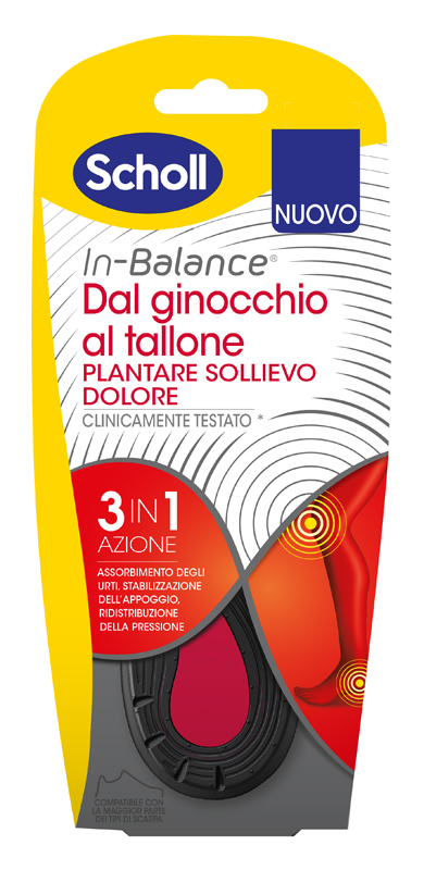 PLANTARE SOLLIEVO DOLORE DA GINOCCHIO A TALLONE SCHOLL IN BALANCE EVERYDAY M - Fontenova srl