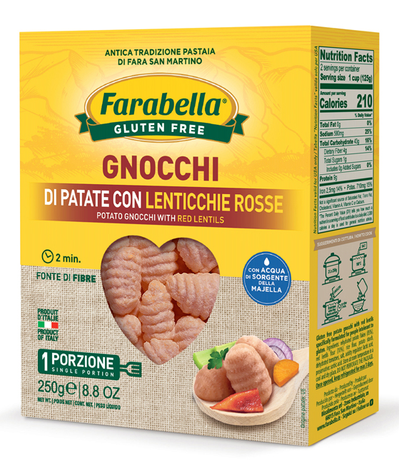 FARABELLA GNOCCHI PATATE E LENTICCHIE 250 G - Fontenova srl