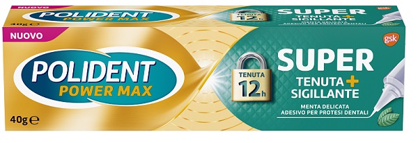 POLIDENT SUPER TENUTA+SIGILLANTE MENTA DELICATA ADESIVO PROTESI DENTALE 40 G - Fontenova srl